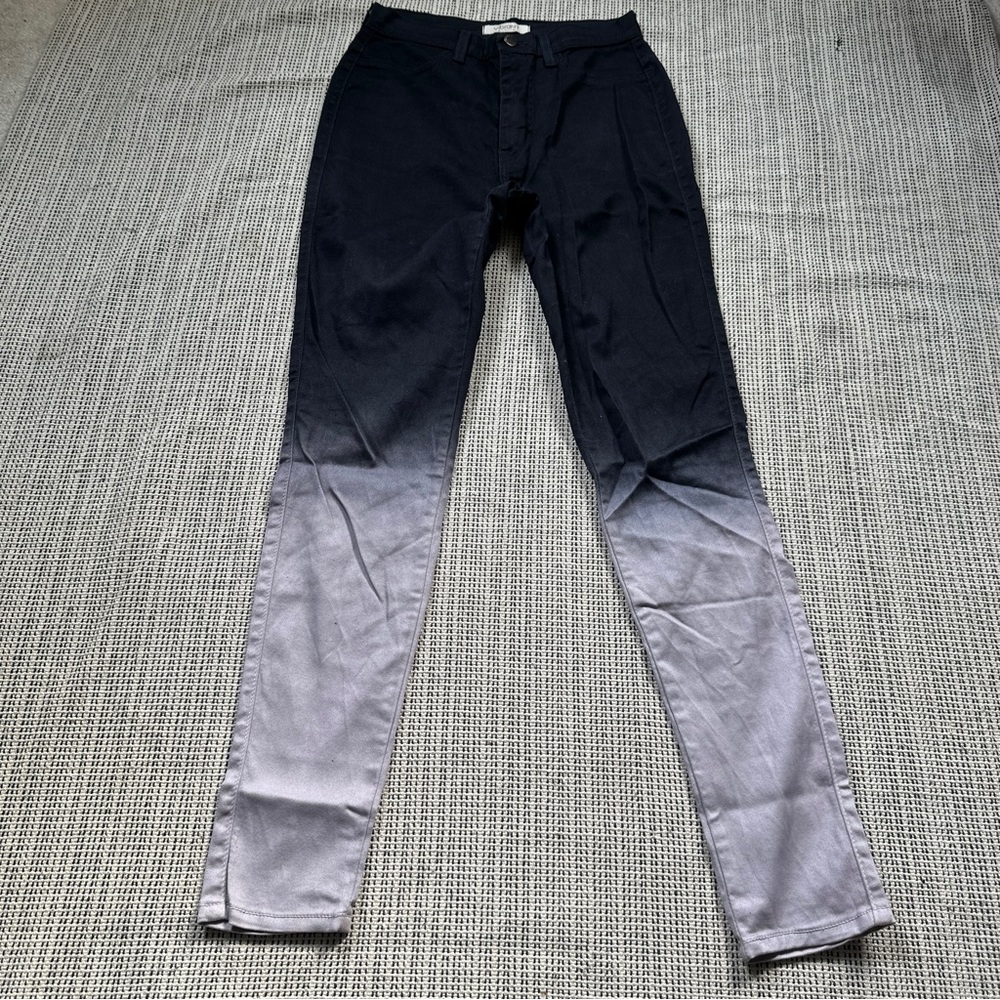 Vibrant M.I.U Ombre Black Jeggins Skinny Leg Pants Size 9